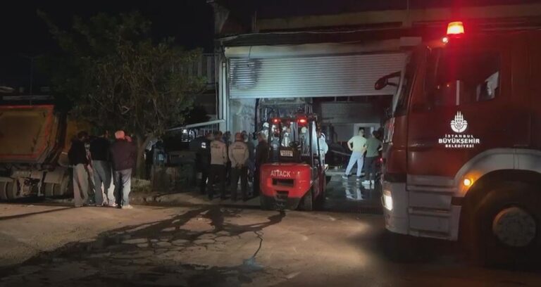 Başakşehir’de park halindeki TIR’da çıkan yangın söndürüldü