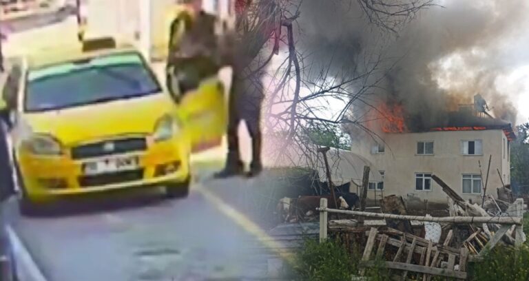 Geçen hafta taksi kaçırmaya çalışmıştı, artık de ailesinin konutunu ateşe verdi