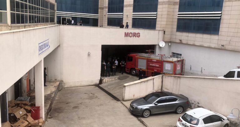 Siirt’te hastanede yangın paniği