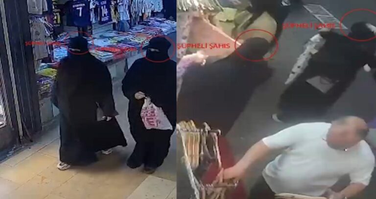 Yankesiciler tanınmamak için çarşaf giyip peçe taktı!
