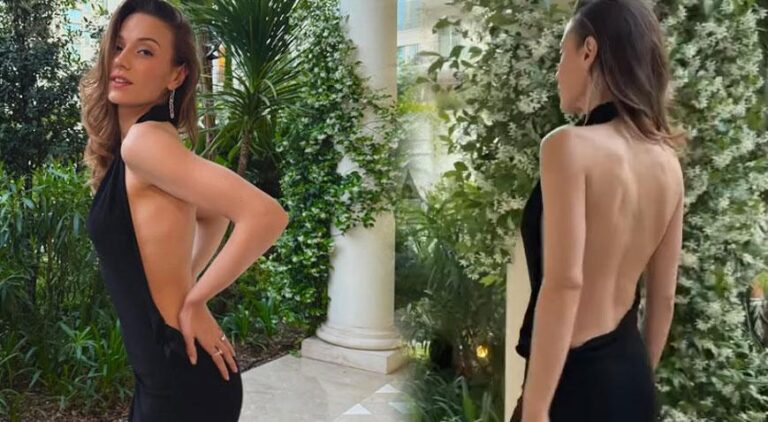 Derin dekolteli pozları olay oldu! Sosyal medya yıkıldı