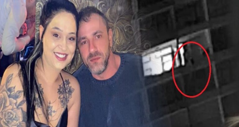 Genç bayan balkonda asılı kalmış: Kan donduran imgeler ortaya çıktı!