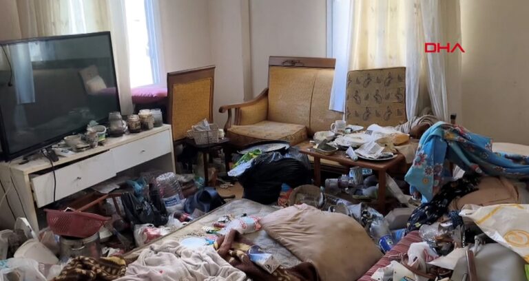 Berbat kokunun sebebi ortaya çıktı: Meskenden 5 kamyon çöp çıkarıldı