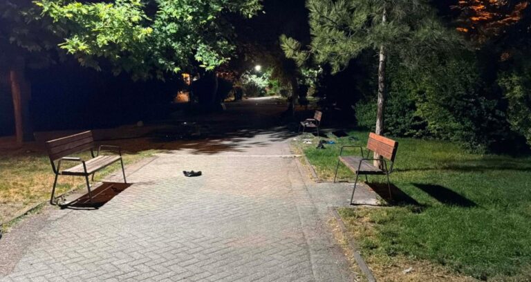 Eskişehir’de parkta dehşet anları! Arkadaş arbedesi kanlı bitti