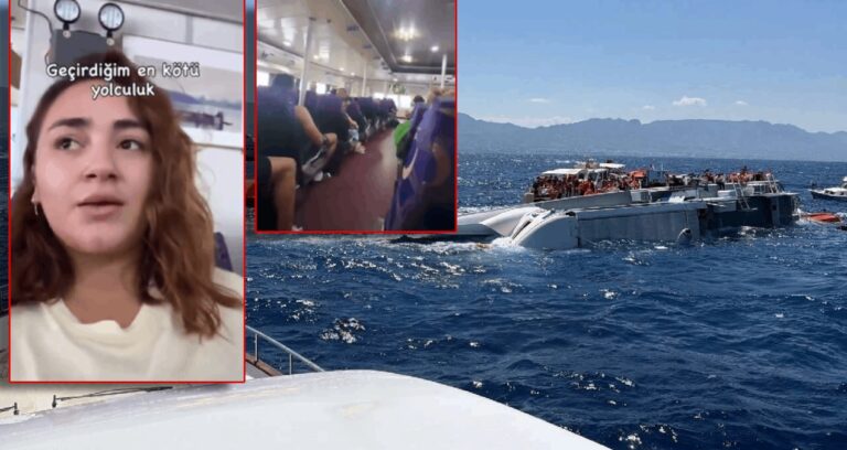 Felaket geliyorum mu dedi? Batan gemide bir gün evvel dehşeti yaşamışlar