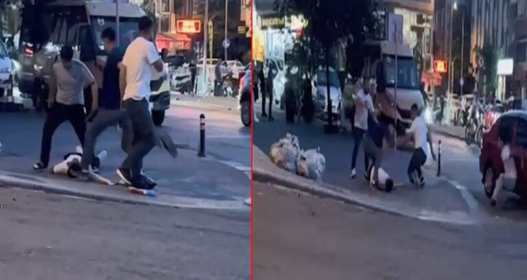 Sokak ortasındaki dehşeti bayan durdurdu!