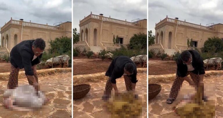 Midyeci Ahmet’in sakatat temizlediği manzara infial yarattı