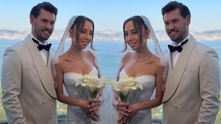 Ünlüler akın etti! İşte Survivor Serhan Onat ve Merve Küsmenoğlu düğününden yeni kareler