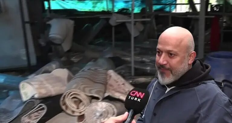 Selde halı yıkama işletmesi çamur içinde kaldı: Müşteriler halılarını soruyor